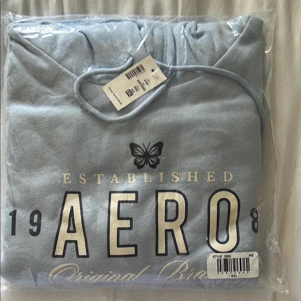 Aeropostale Light Blue Hoodie